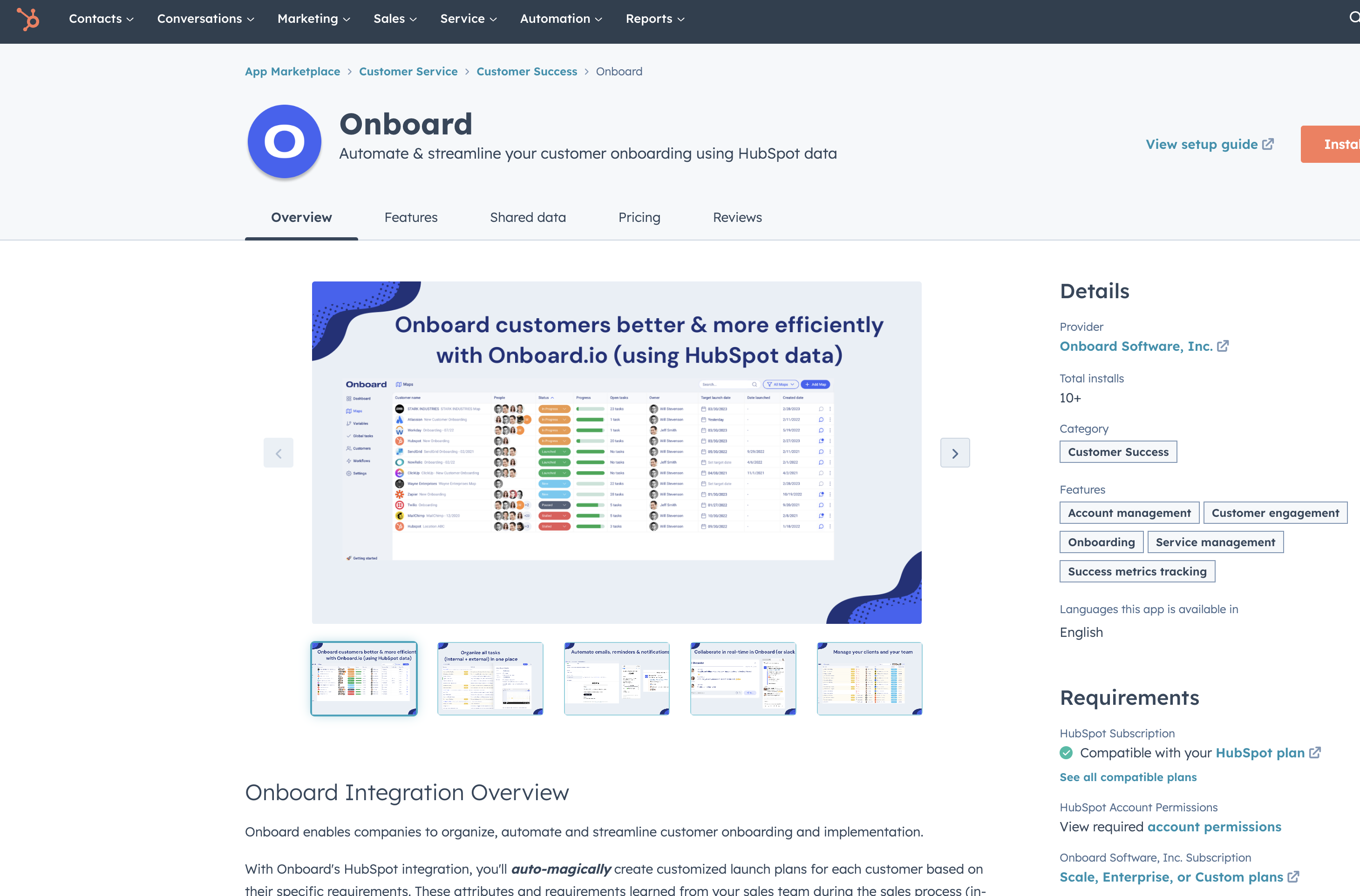 Onboard Launches HubSpot Integration for Customer Onboarding and